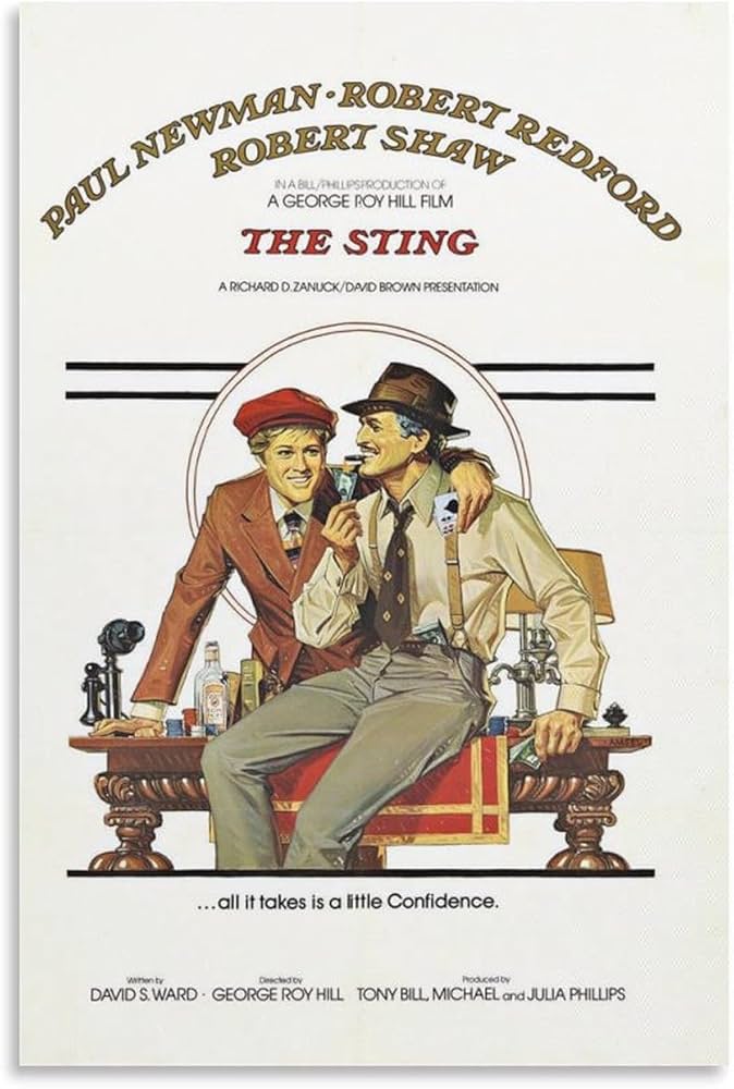 Amazon.co.jp: The Stingスティング映画ポスターポールニューマン