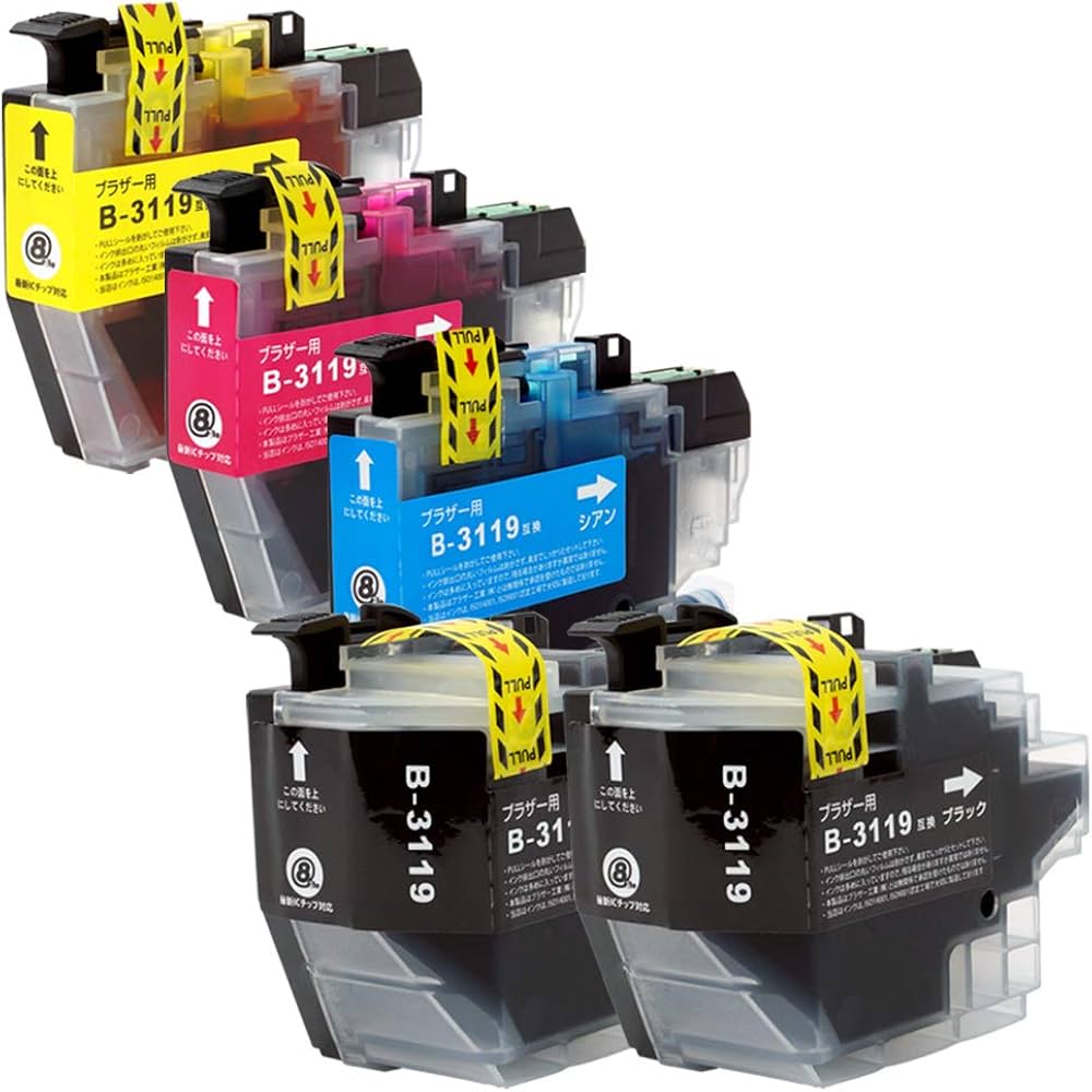 Amazon.co.jp: LC3119 (BK×2/C/M/Y)【5本セット(大容量)】 最新 互換
