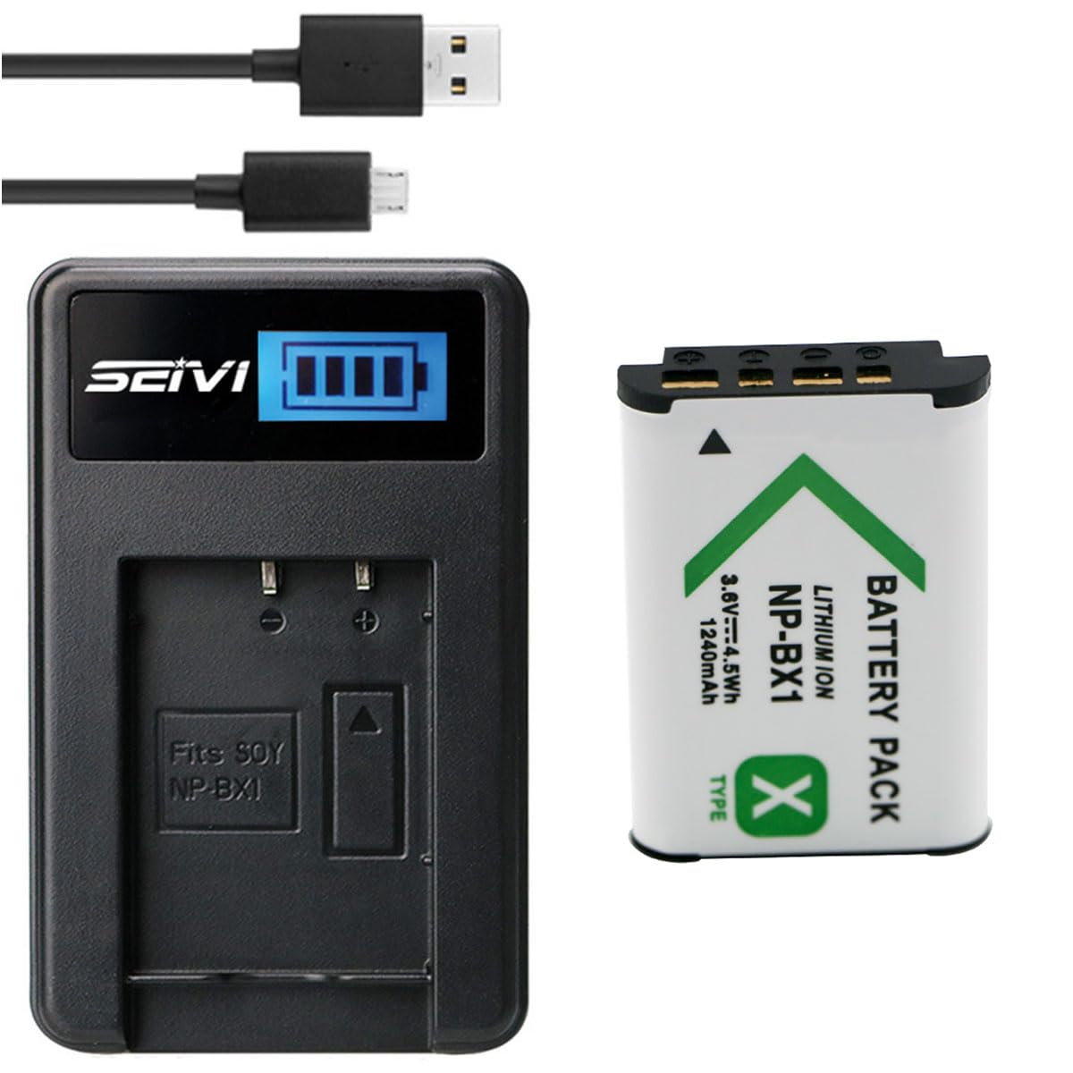 Amazon.com : BnvxR Battery + Charger for Sony Cyber-Shot DSC-RX100
