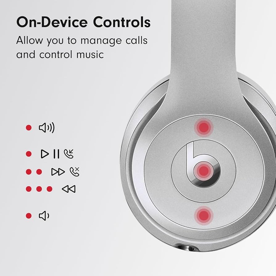 Beats Solo3 Wireless Headphones - Silver (Renewed) : Amazon.ca