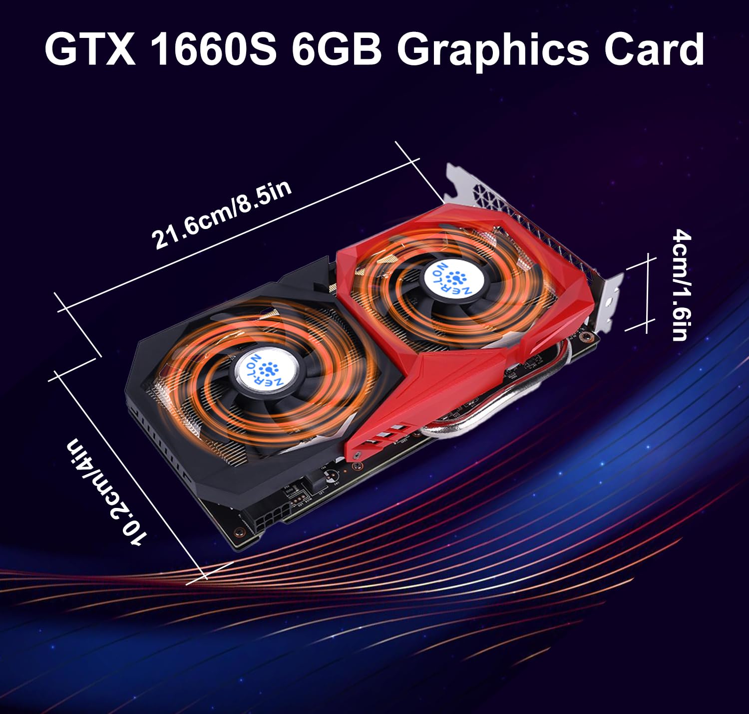 Amazon | ZER-LON GeForce GTX 1660 Super 6GB グラフィックスカード