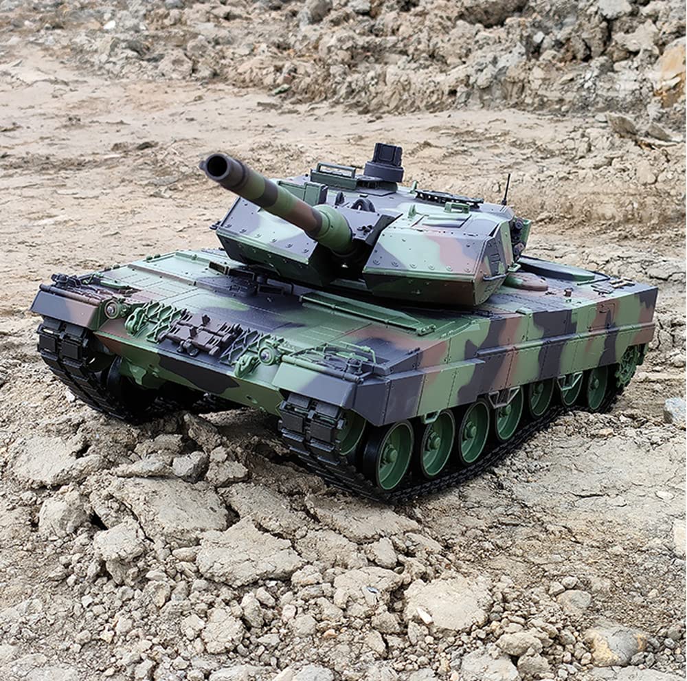 Amazon.co.jp: 超大型68.5 CMジャングル迷彩ヒョウ2現代戦車リモコン