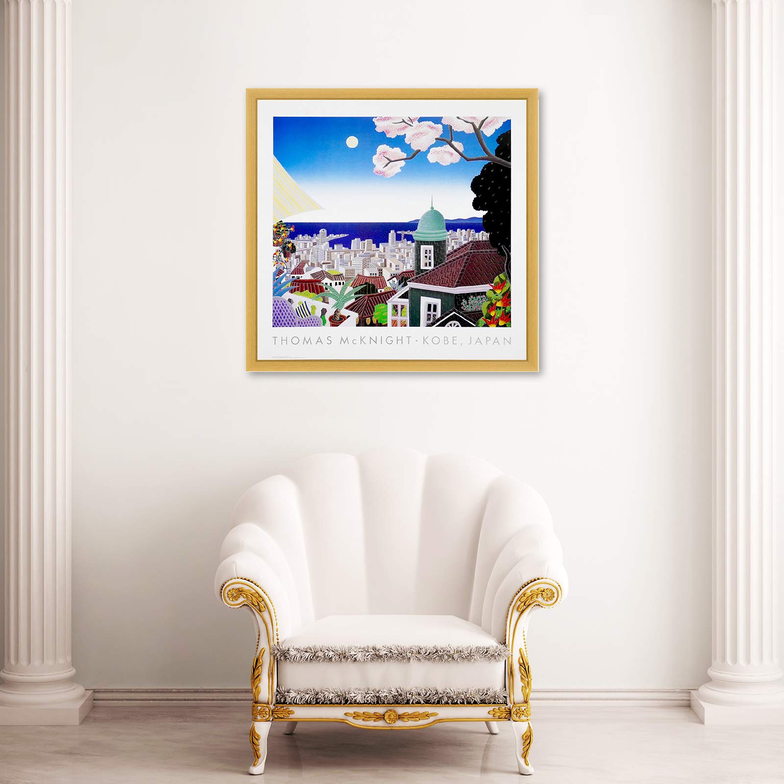 Amazon.co.jp: トーマスマックナイトの絵画 額入りポスター「KOBE