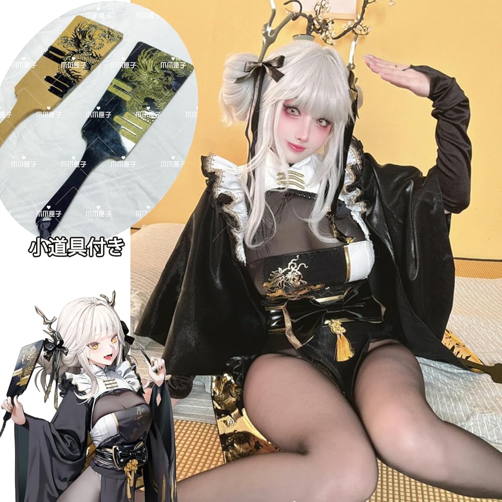 Amazon | [Plazhen] 勝利の女神:NIKKE ブラン コスプレ衣装 羽子板