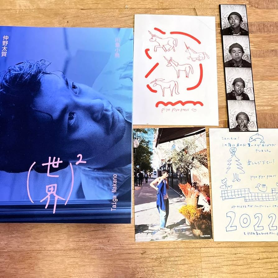 Amazon.co.jp: 仲野太賀×川島小鳥 サイン入り写 真 集 世界2 : おもちゃ