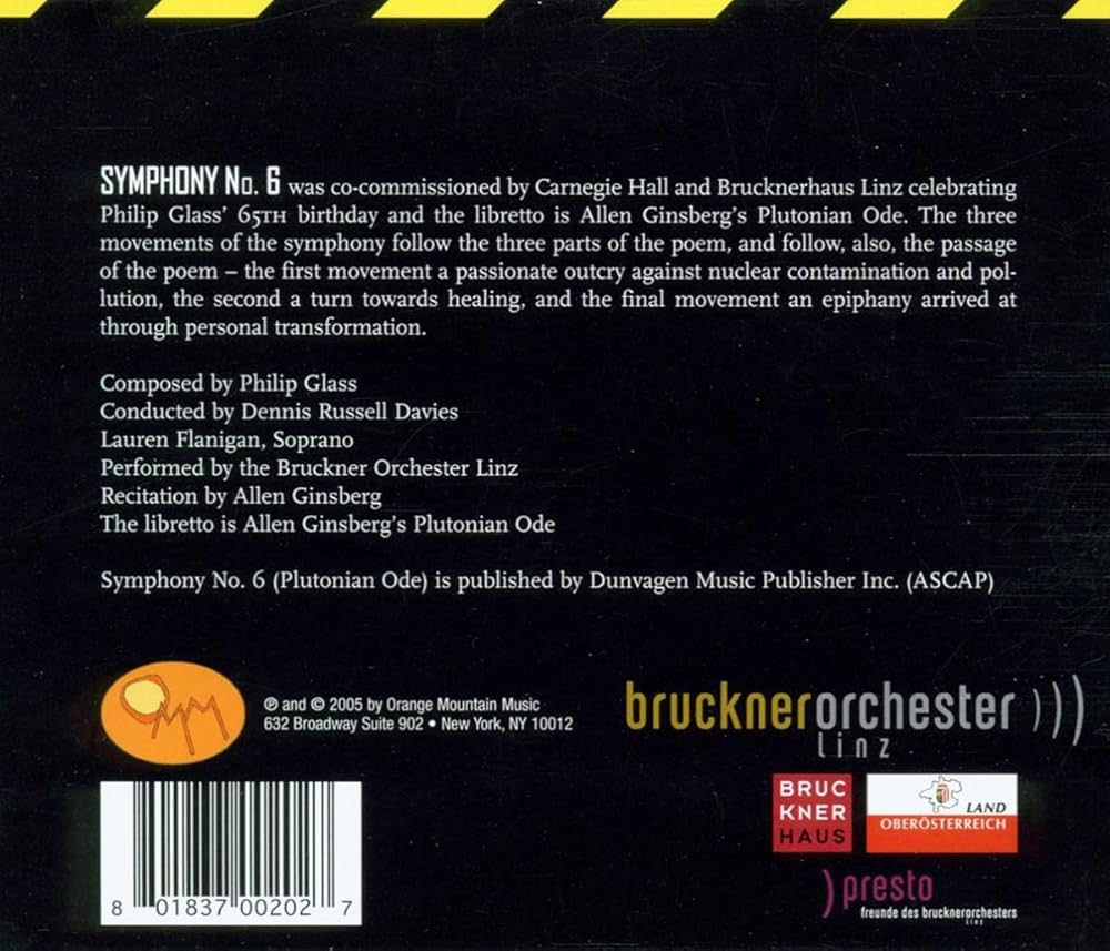 Amazon.com: Glass: Symphony No.6 - Plutonian Ode