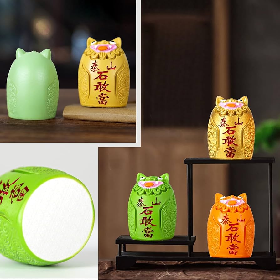 Amazon.co.jp: OBOROZUKI 石敢當 魔除け 置物 オブジェ インテリア