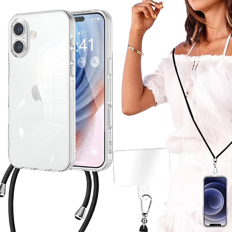 Amazon.co.jp: iPhone 16 Plus ケース ショルダー クリア アイホン 16
