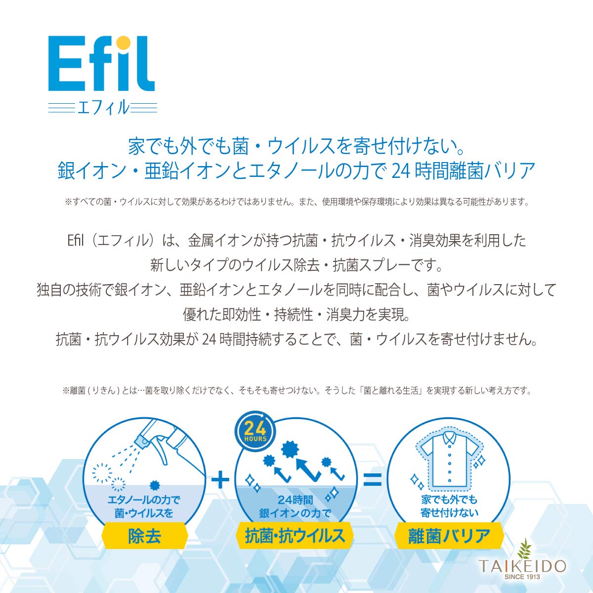 Amazon.co.jp: エフィル スプレータイプ 300ml 除菌スプレー