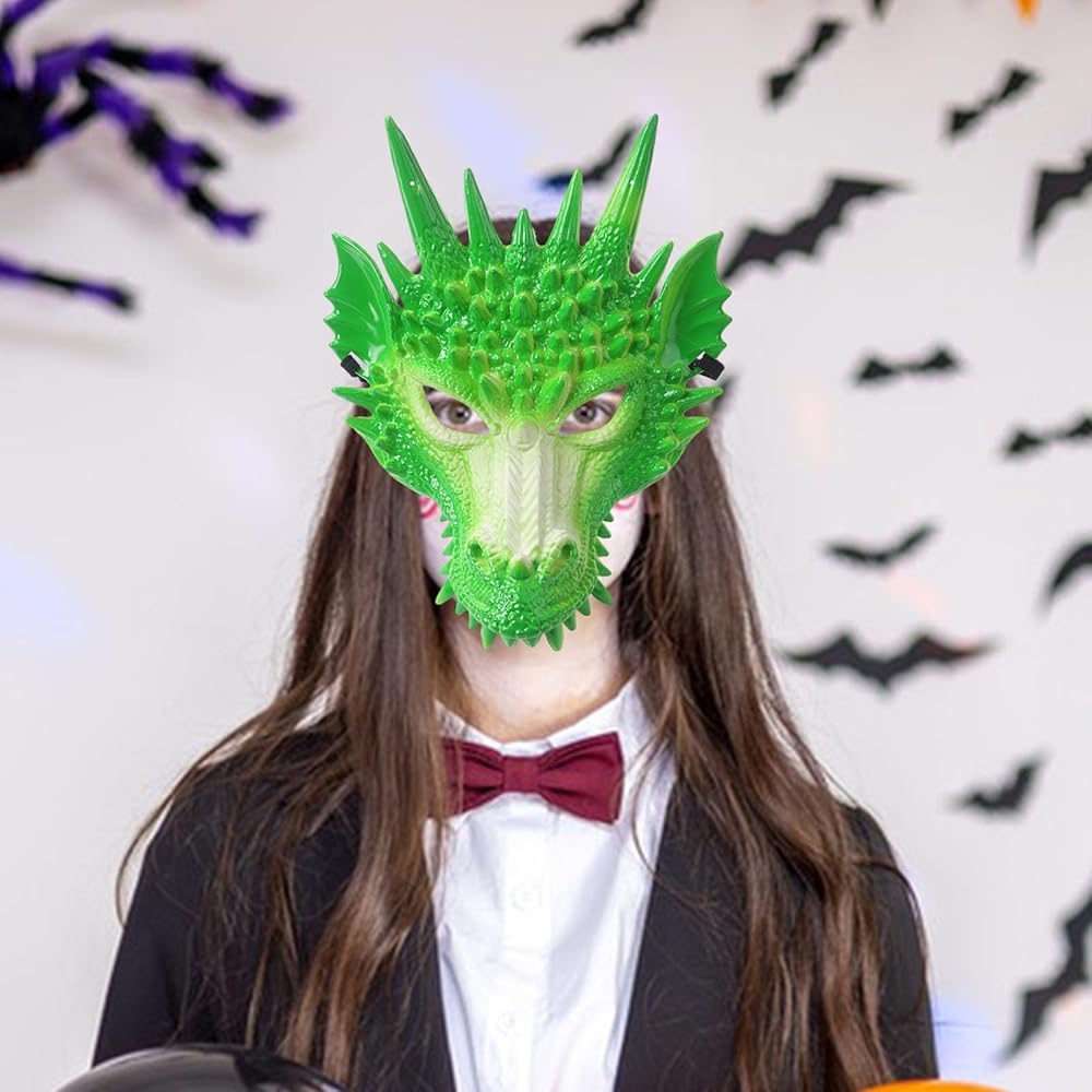 Amazon.com: Altsuceser 3D Dragon-Mask, Cosplay-Mask Dragon's Head