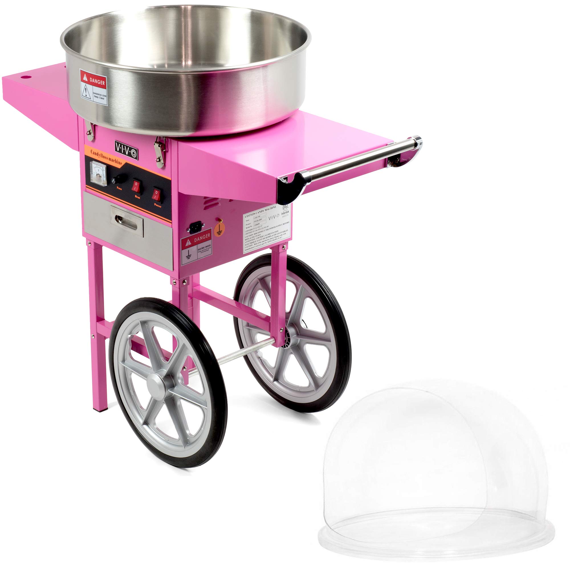 Amazon.com: VIVO Pink 1030W Electric Cotton Candy Machine Cart