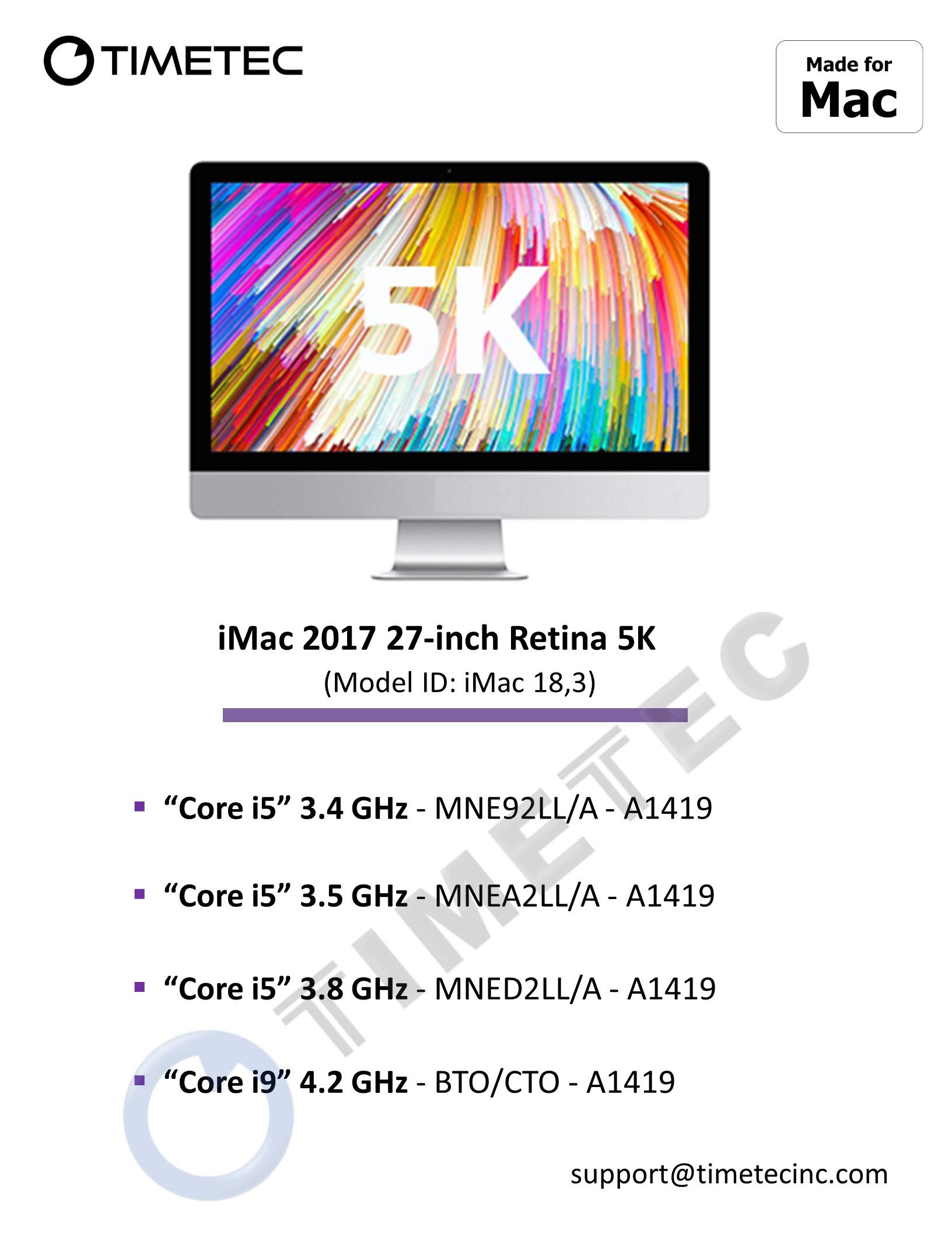Timetec 16GB Compatible for Apple 2017 iMac (27-inch w/Retina 5K