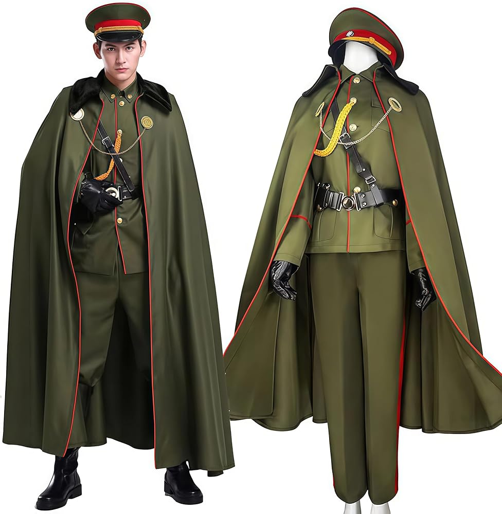 Amazon.co.jp: [Picksoco] 軍服 軍官 コスプレ衣装 メンズ ミリタリー