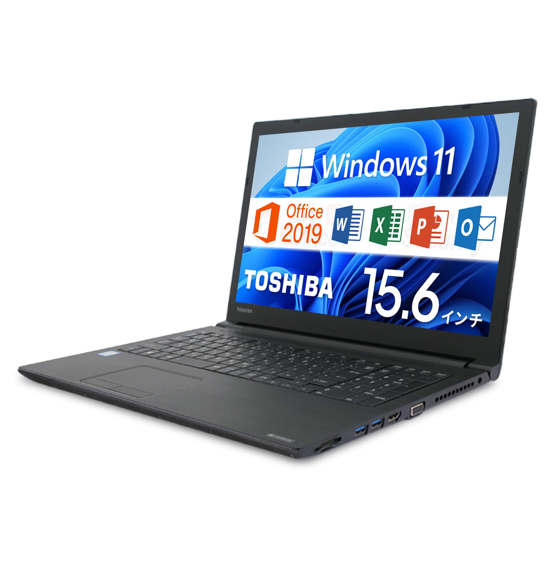 TOSHIBA ノートPC 15.6インチ ブラック TOSHIBA（東芝） TOSHIBA 15.6