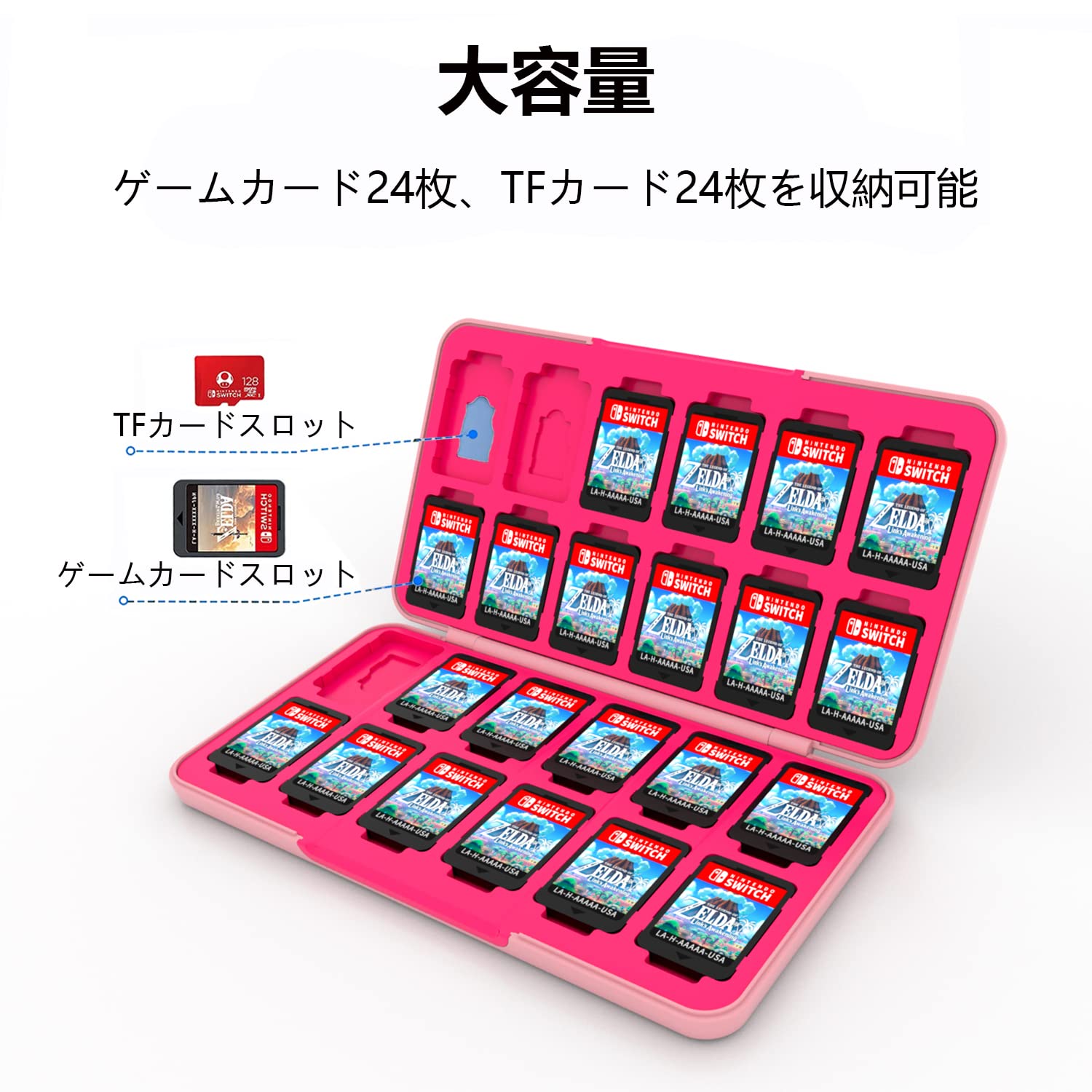 Amazon.co.jp: PGRTYOF Switch & Switch OLED用ゲームカードケース