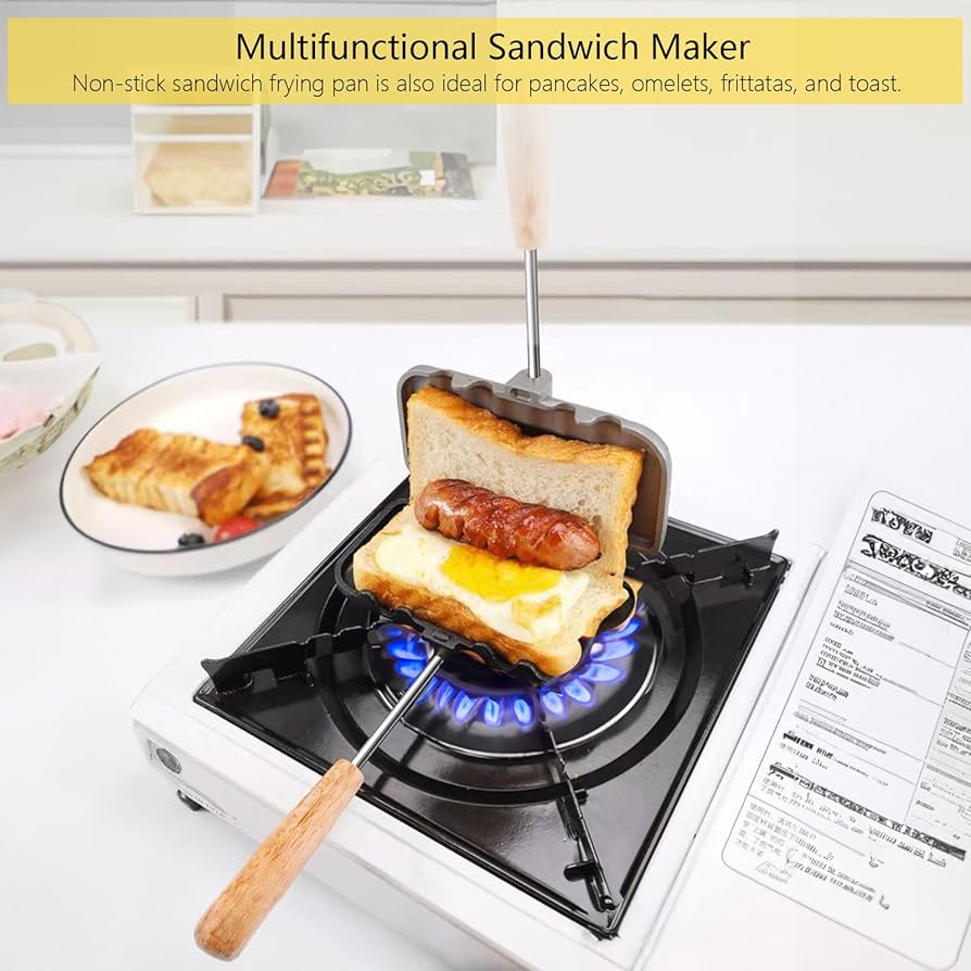 Amazon.com: NMIGNH Hot Sandwich Maker, Double-Sided Sandwich