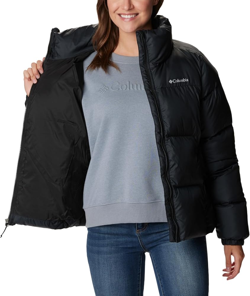 Amazon.com: Columbia Women's Puffect II Full Zip Jacket, Black, X