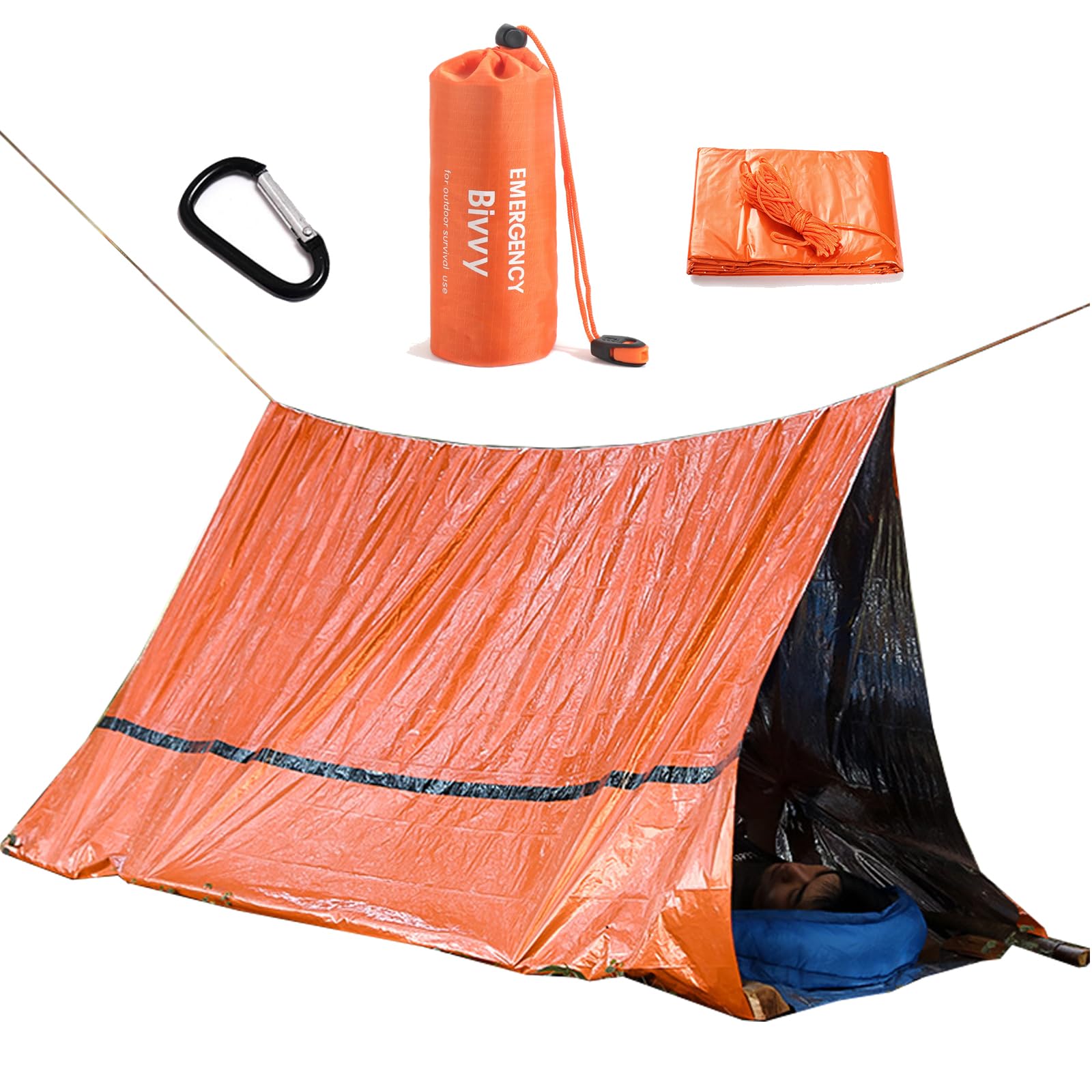 Amazon | [Haojiaho] 緊急用 テント サバイバルシェルター 簡易テント