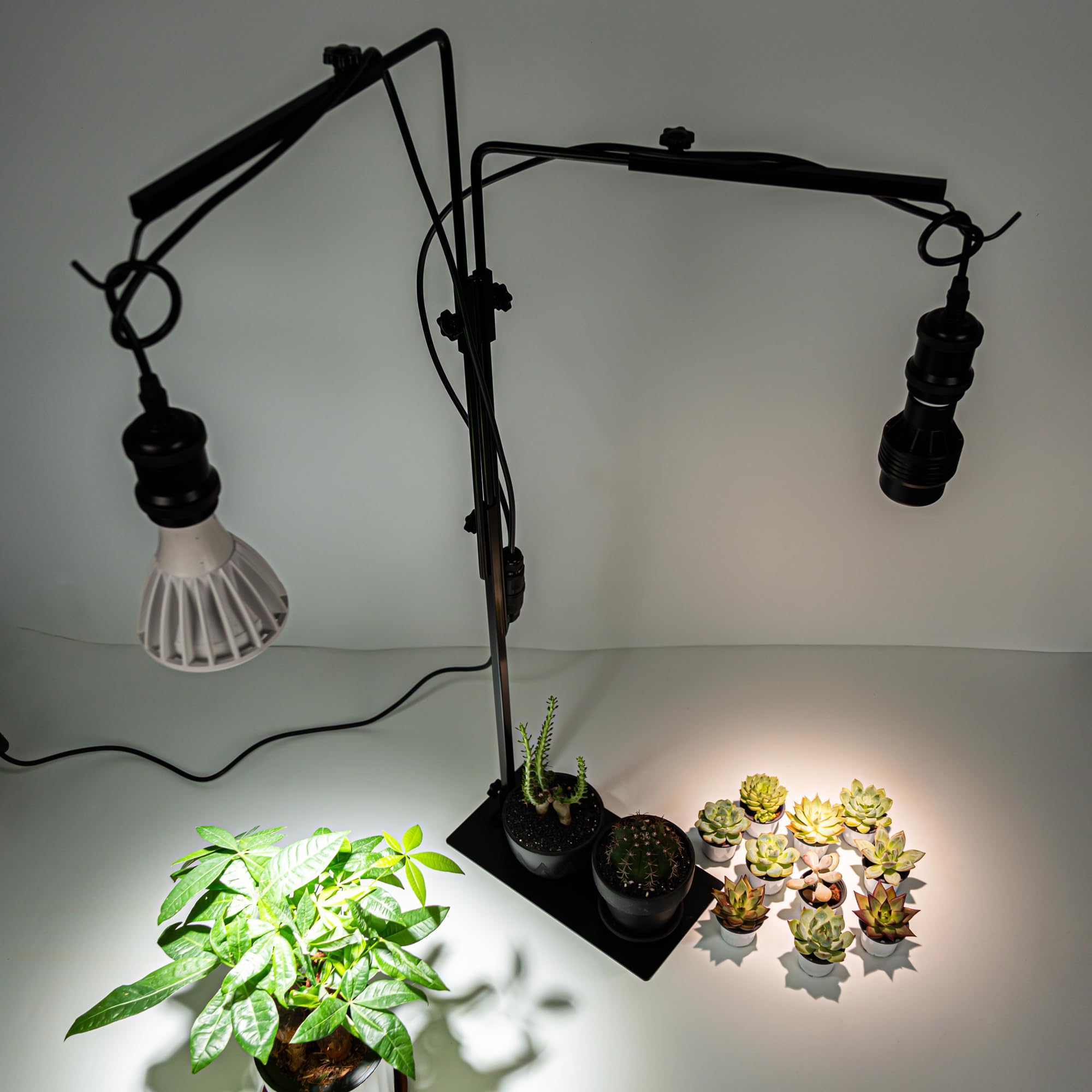 Amazon.co.jp: FSLIVING 植物育成スタンド 2灯 角度調節可 成長促進