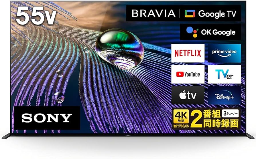 Amazon | ソニー 55V型 4K 有機EL テレビ ブラビア XRJ-55A90J OLED