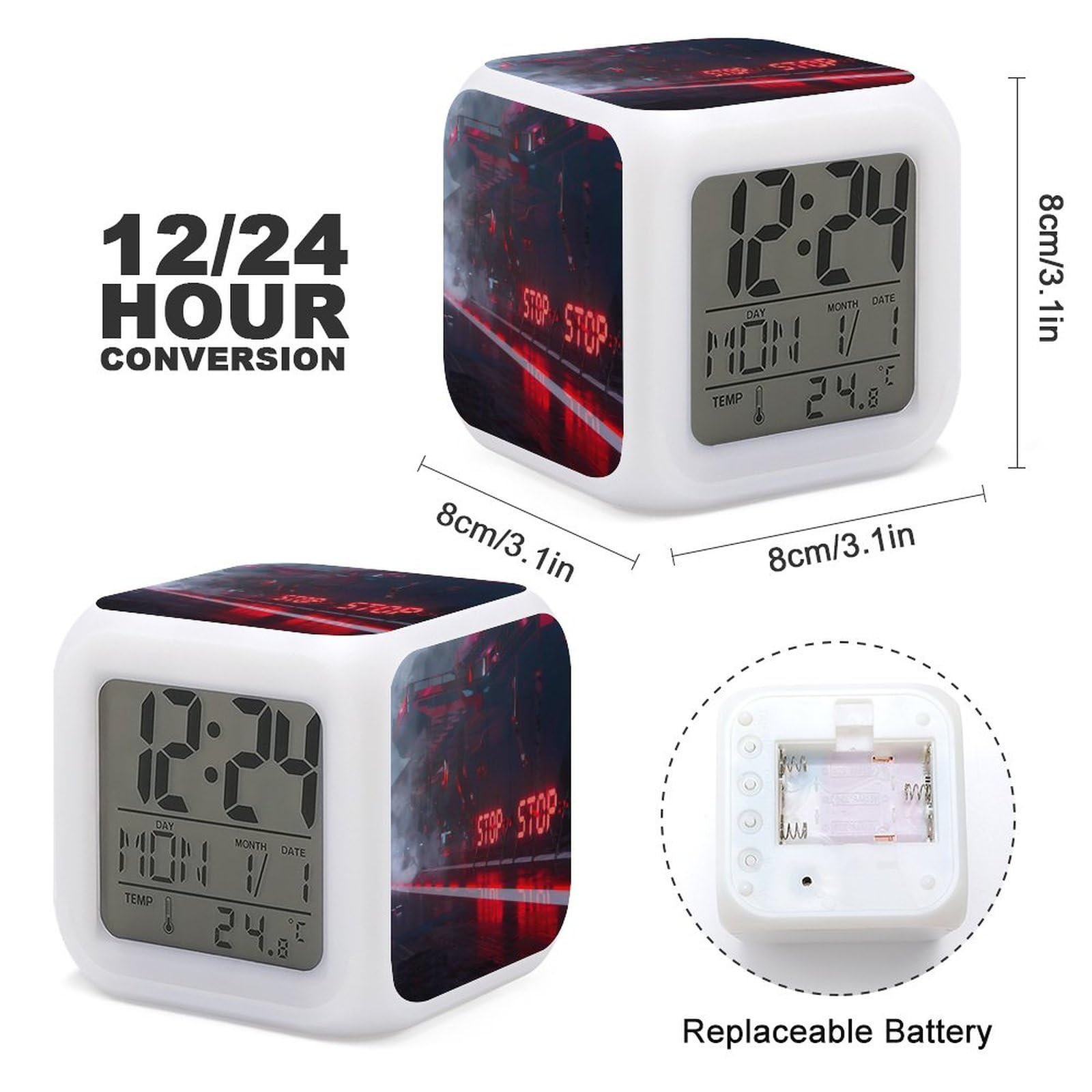 Amazon.co.jp: 目覚まし時計 Cyberpunk-2077-サイバーパンク2077