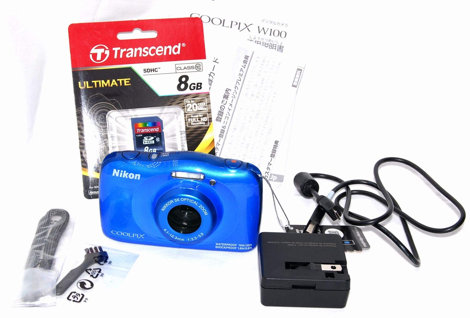 Amazon.co.jp: Nikon Digital Camera COOLPIX W100 Waterproof W100BL