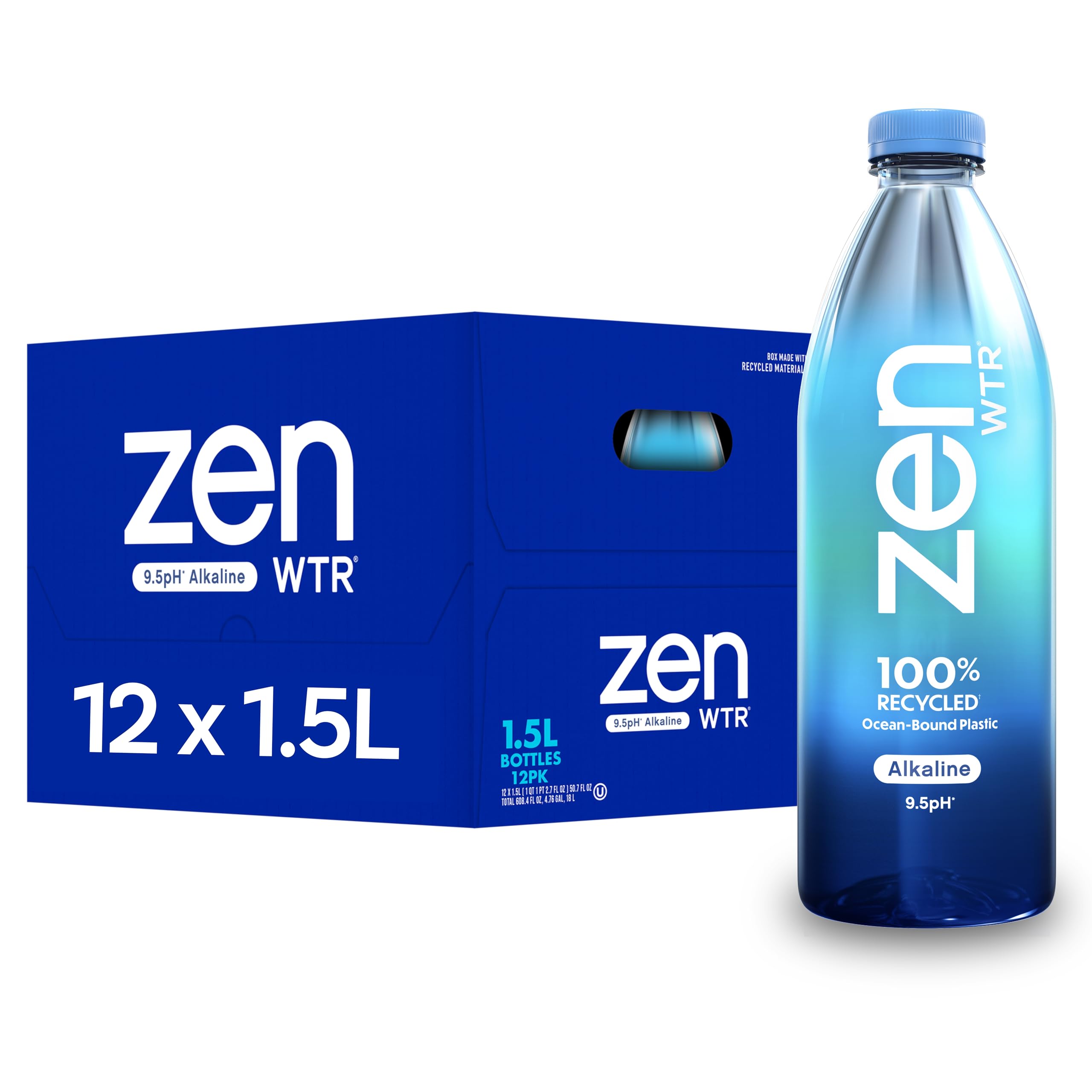Amazon.com: Zenwtr Vapor Distilled Alkaline Water 9.5pH, 50.7 FZ