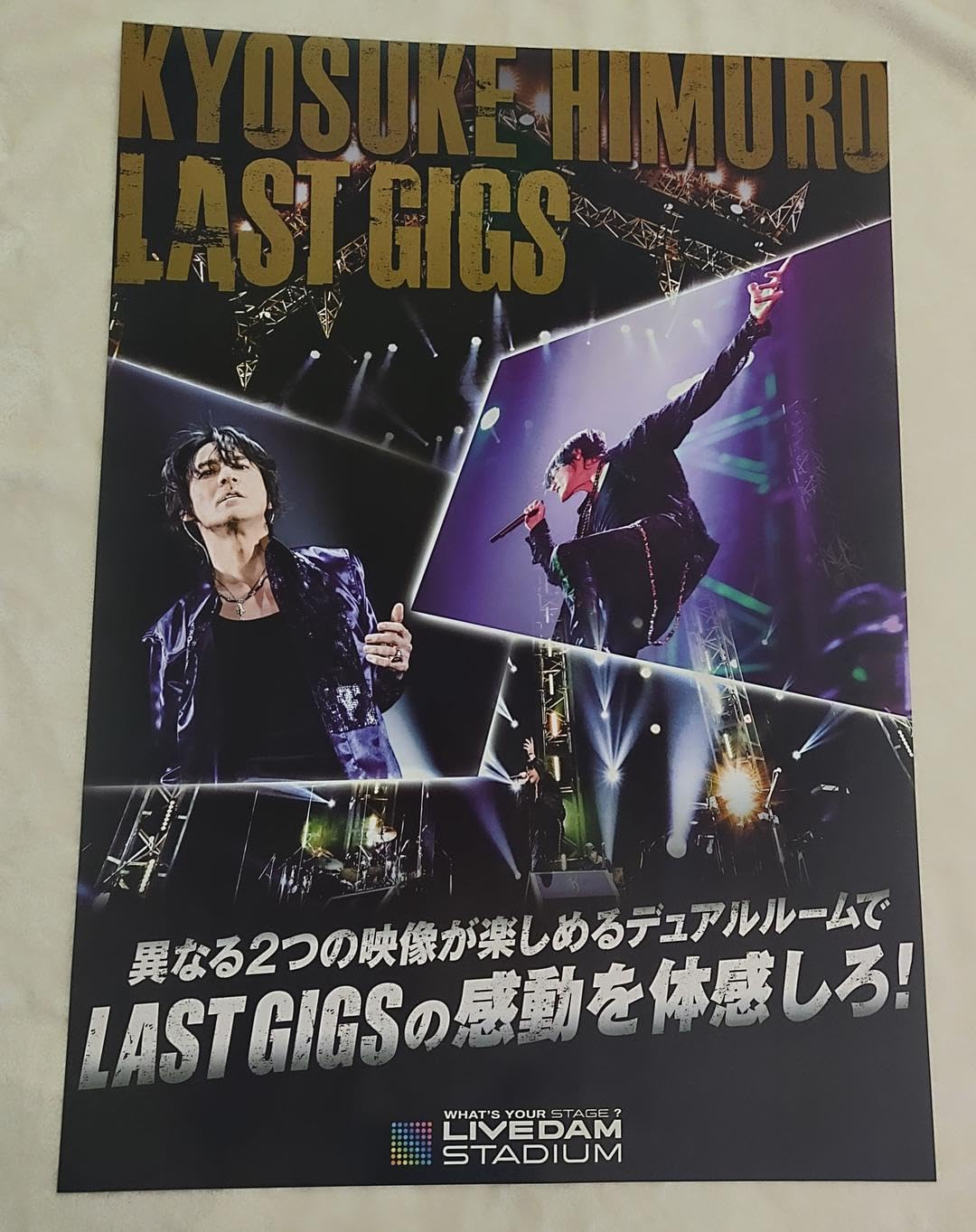 Amazon.co.jp: 氷室京介/KYOSUKE HIMURO LAST GIGS ポスター : おもちゃ