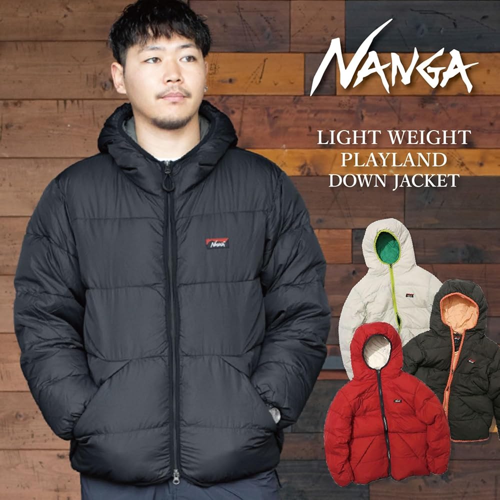 Amazon.co.jp: [ナンガ] LIGHT WEIGHT PLAYLAND DOWN JACKET ライト
