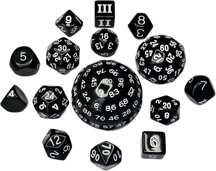 Amazon | Felimoa 多面体ダイス 3面から100面まで テーブルゲーム