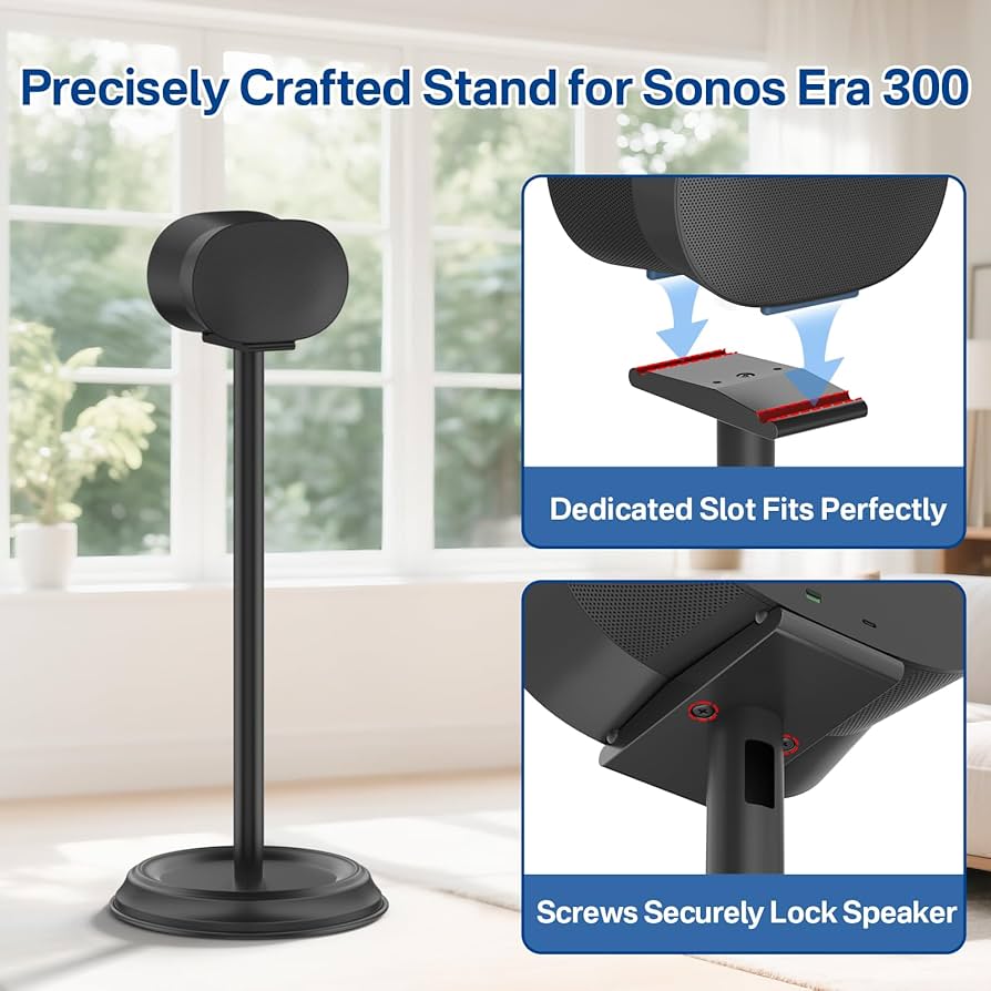 Amazon.com: Heavy-Duty Speaker Stand for Sonos Era 300 Stand Black