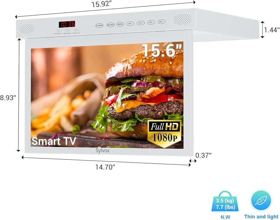 Amazon.co.jp: SYLVOX tv テレビ 防湿性 サビ止め 15.6イン チ