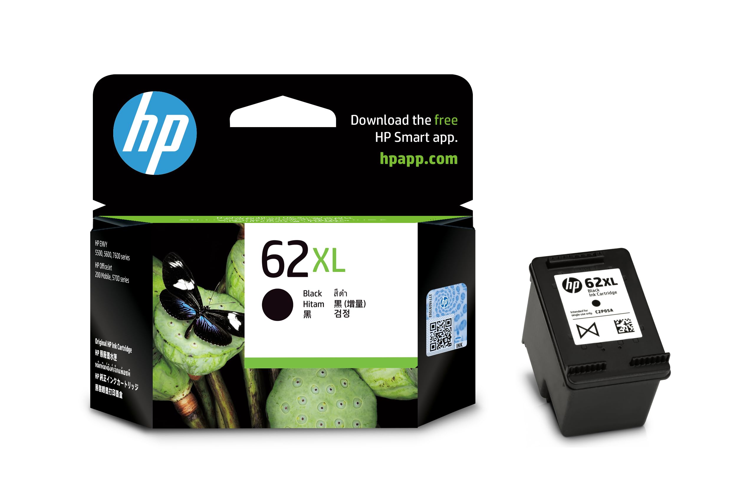 Amazon.co.jp: HP 62XL 純正 インクカートリッジ 黒 ブラック 増量