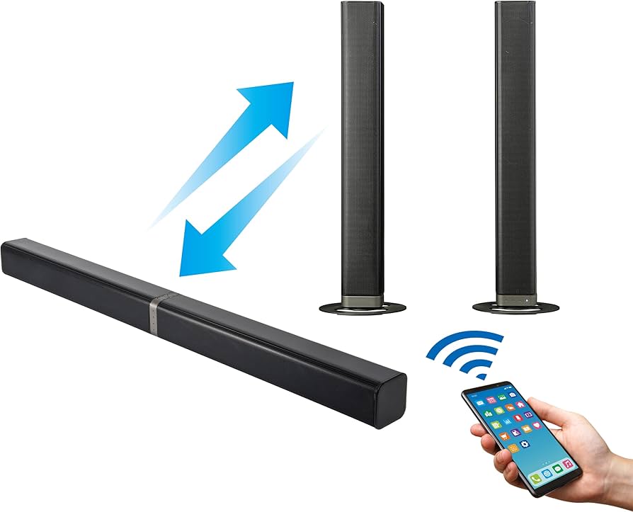 Amazon.co.jp: X-BEAT サウンドバースピーカー 50W Bluetooth TV用