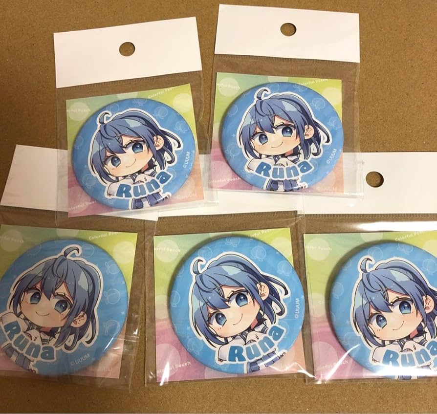 Amazon.co.jp: カラフルピーチ からぴち るなさん 缶バッジセット