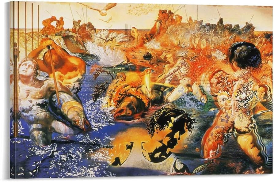 Amazon.co.jp: Salvador Dalíサルバドール・ダリ 《マグロ漁》 アート