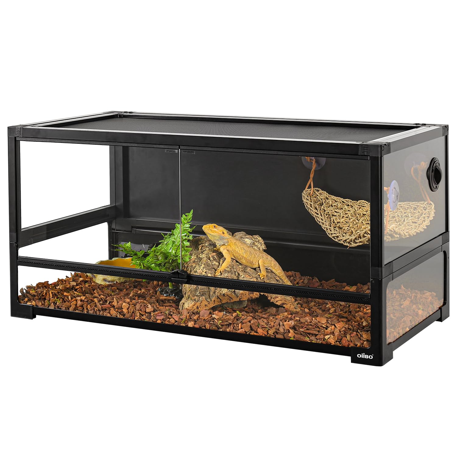 Amazon | 182L 爬虫類 飼育ケージ 折りたたみ式 グラステラリウム W90