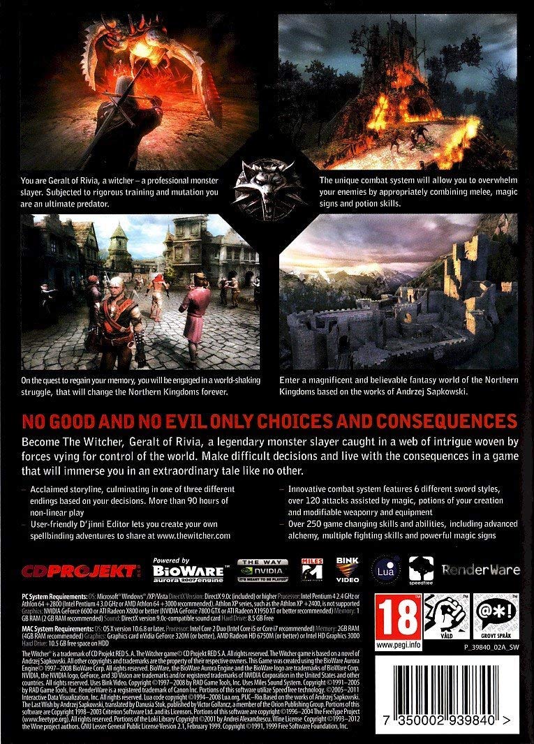 Amazon.co.jp: The Witcher: Enhanced Edition (輸入版 US) : ゲーム