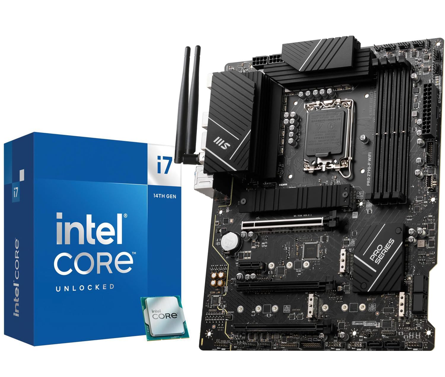 INLAND Micro Center CPU Motherboard Intel Core i7-14700K 20 Cores