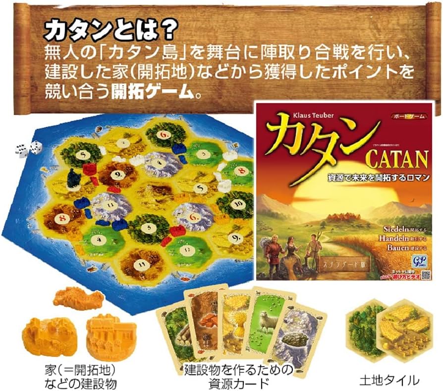Amazon.co.jp: Catan Standard Edition : クラウストイバー: Toys & Games