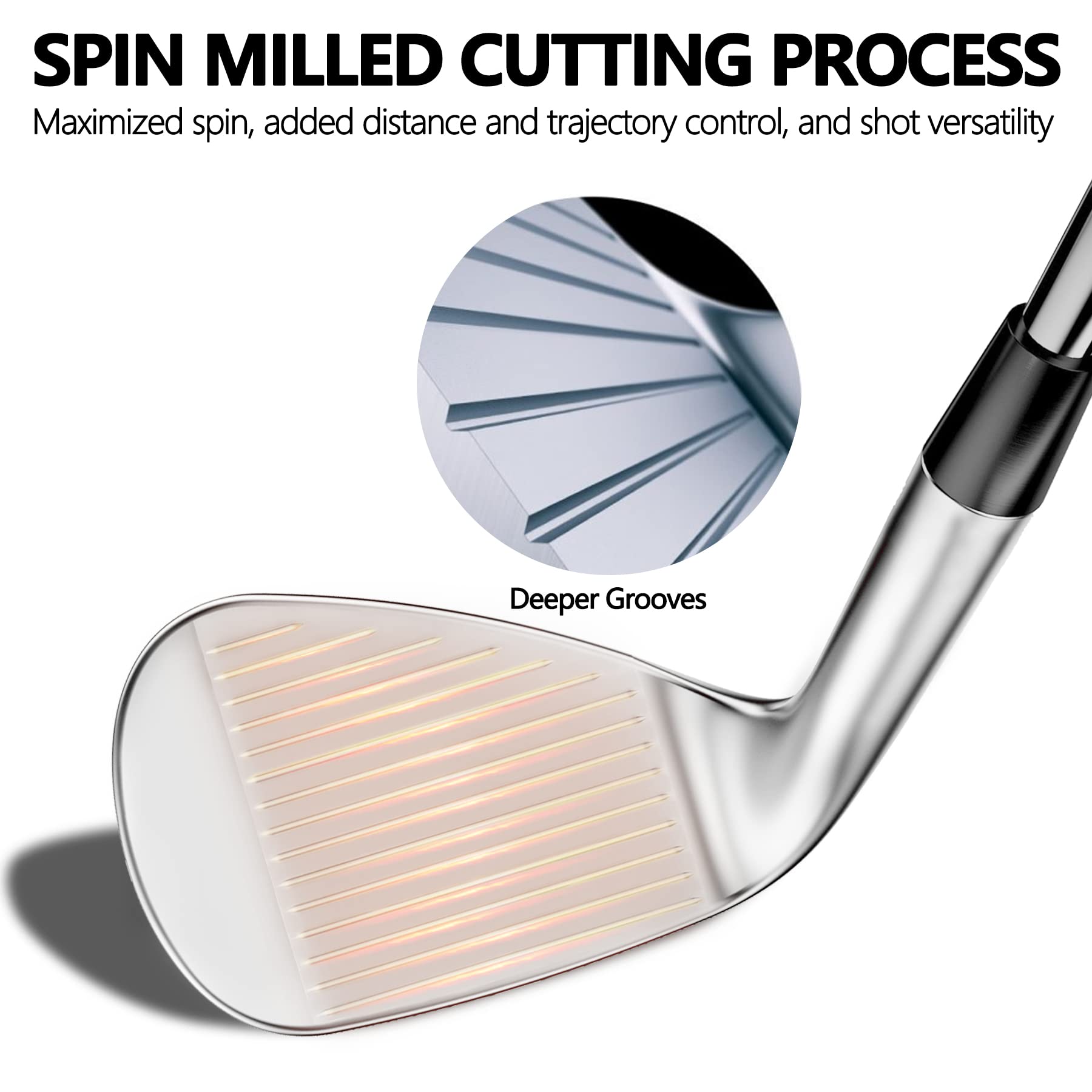 Amazon.co.jp: POSSOT ウェッジセットまたは個別ゴルフウェッジ 3個 52