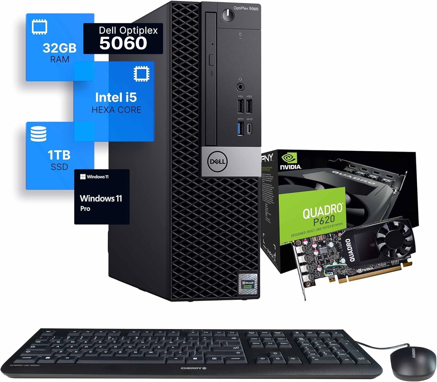 Amazon.com: Dell Workstation 5060 PC Computer, Intel i5-8500