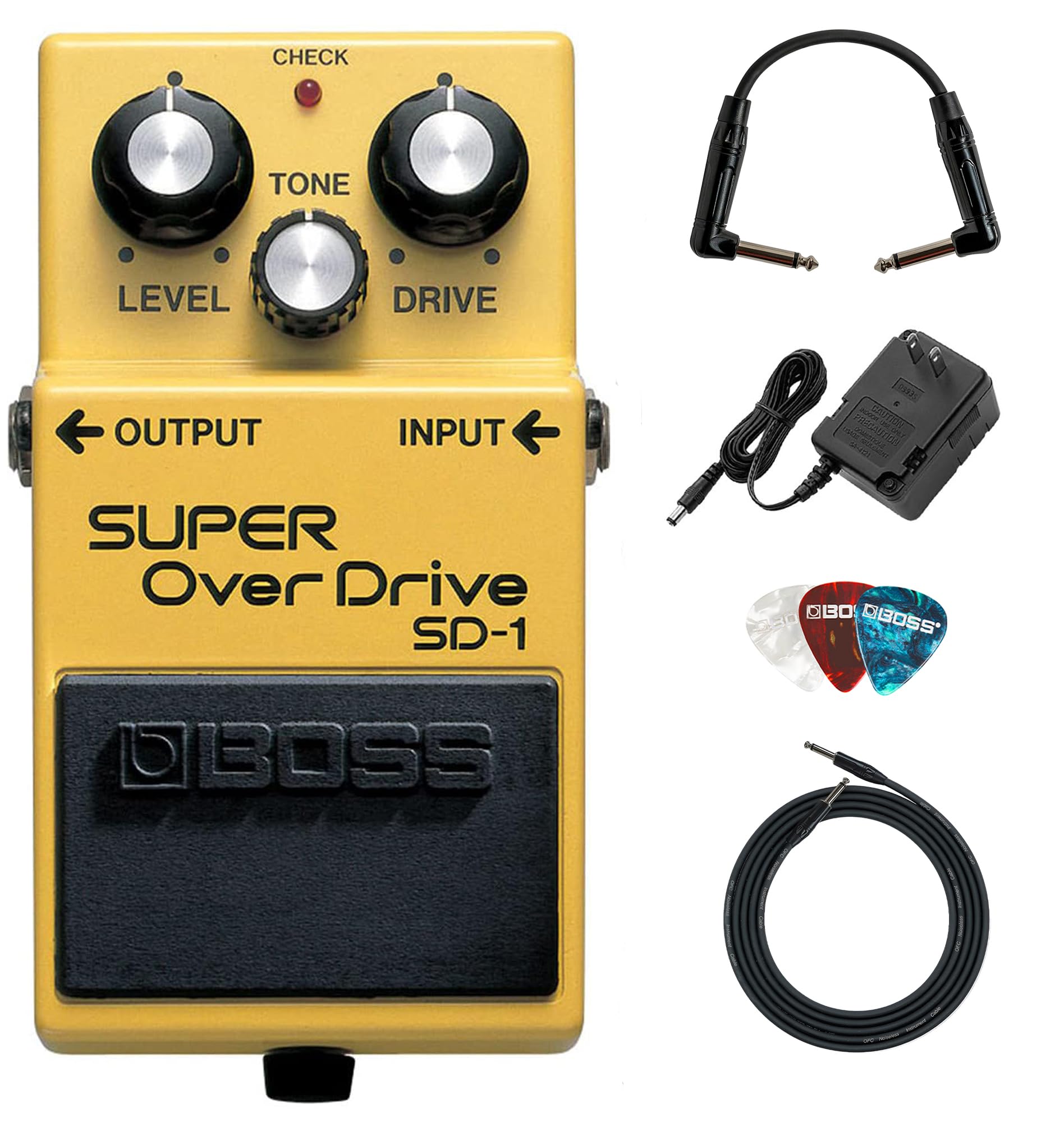 Amazon.com: Boss SD-1 Super OverDrive Pedal Bundle with Gearlux