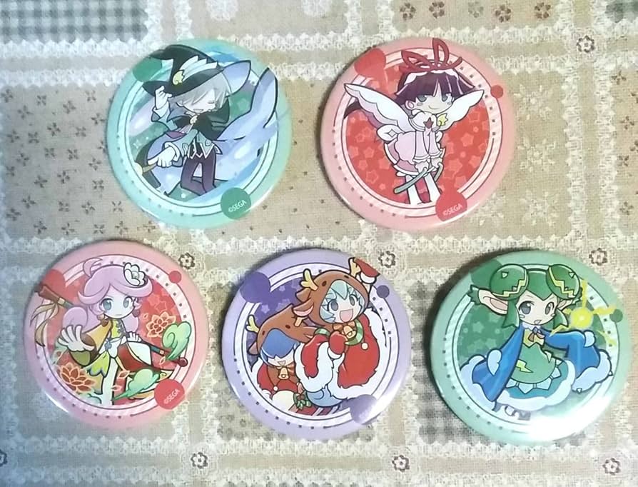 ぷよぷよ ぷよクエ みどくじ シグ 缶バッジ テーブルクロック ぷよぷよ