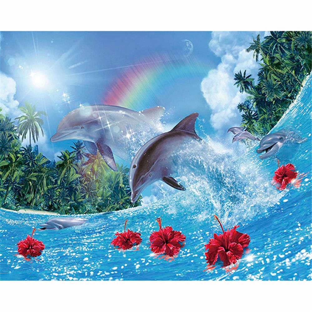 Amazon | ジグソーパズル大人のための1000個-水中のイルカ