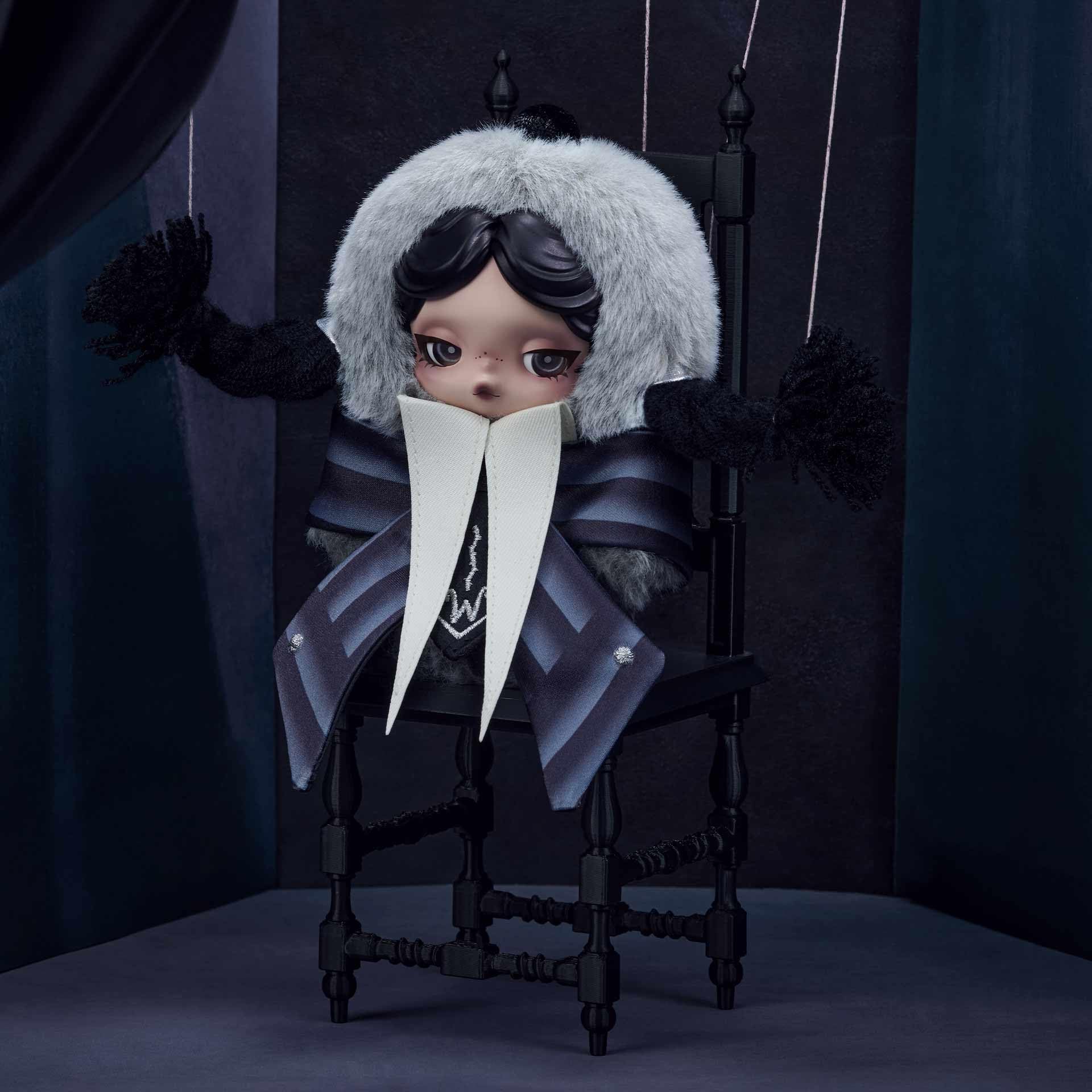 Amazon.com: POP MART SKULLPANDA × Wednesday Plush（Nevermore