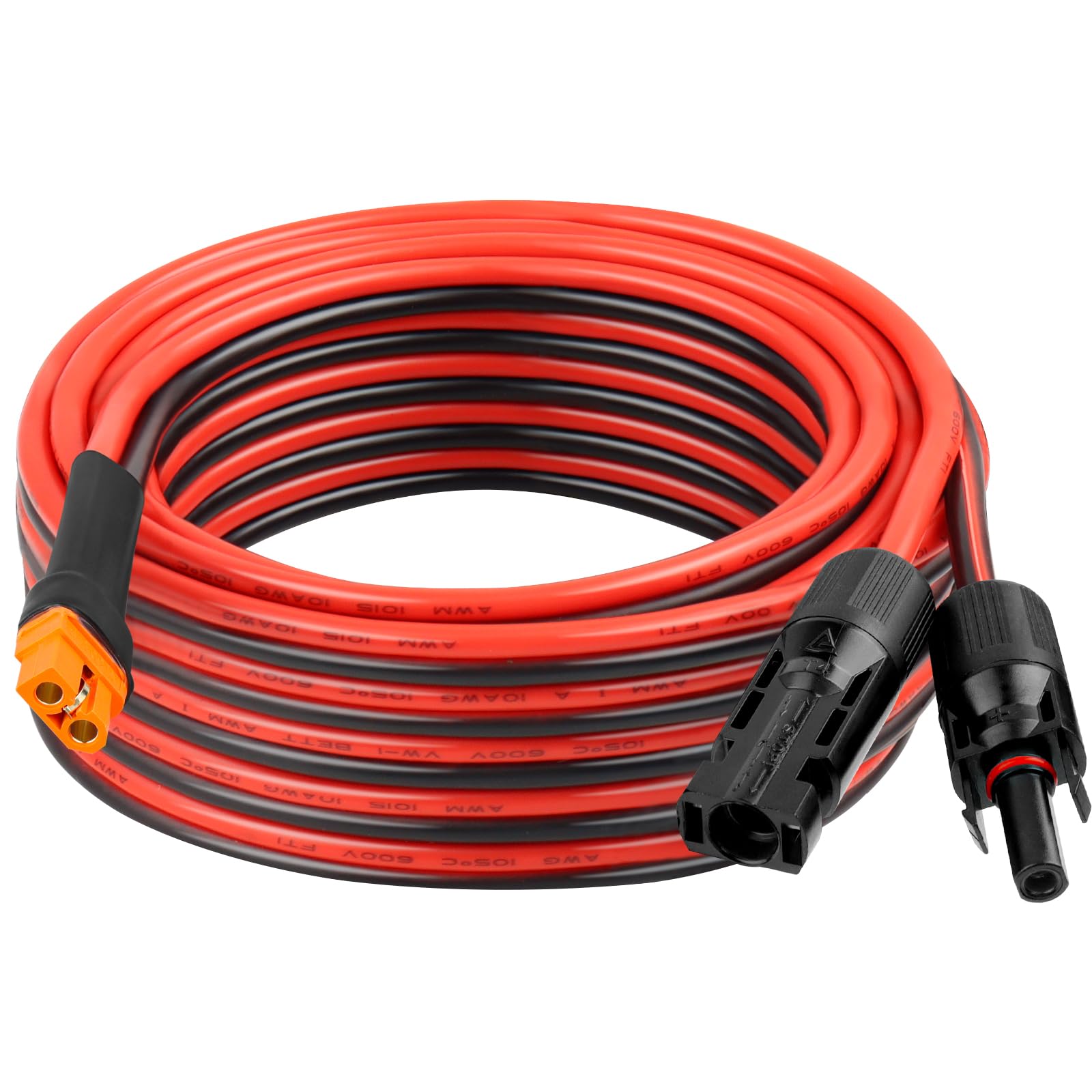 Amazon.com: Solar Panel Adapter Cable to XT60i 30FT - 10AWG XT60i