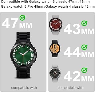 Amazon.com: Compatible with Samsung Galaxy Watch 6 Classic Bands