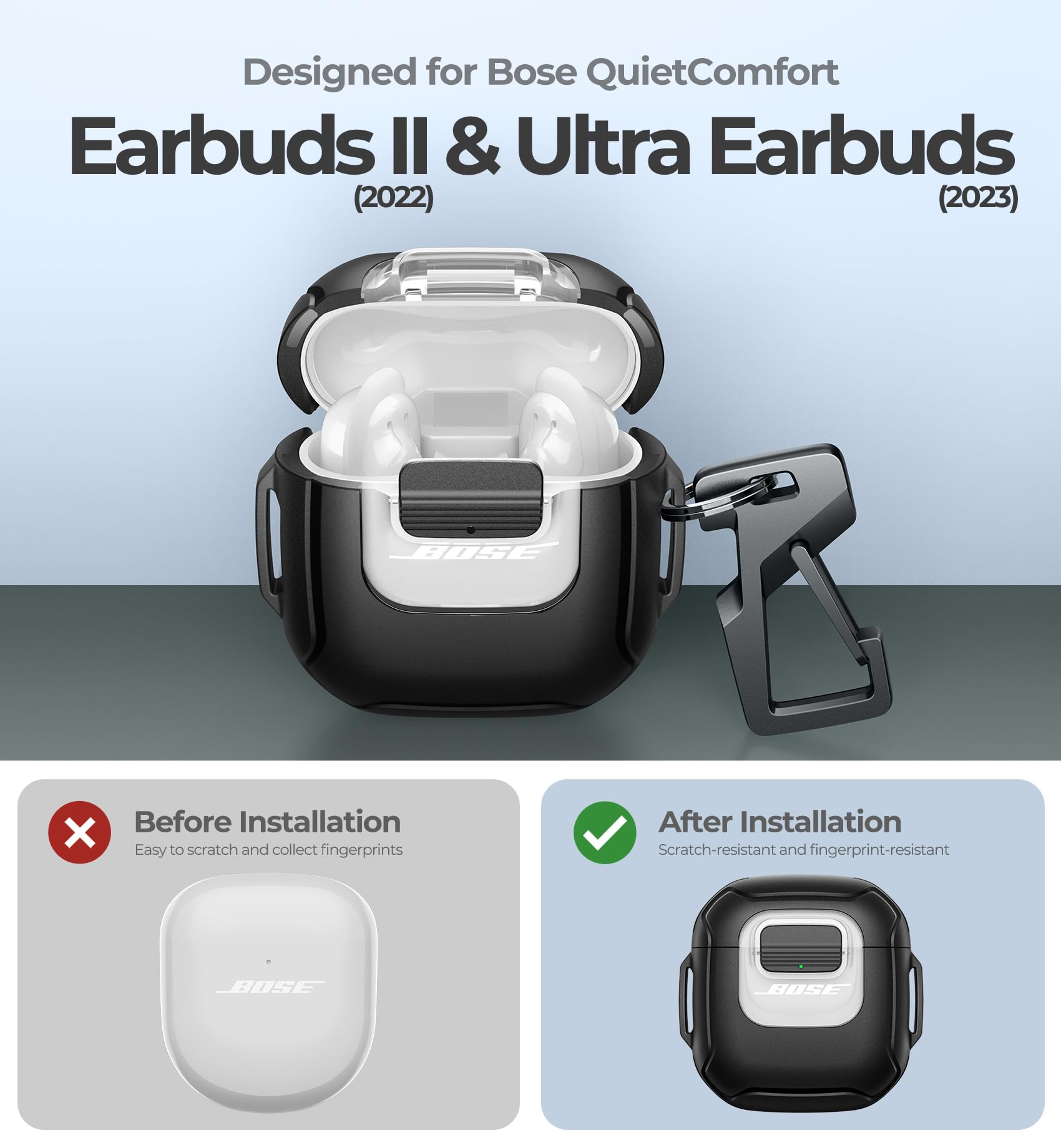 Amazon.com: Dexnor for Bose QuietComfort Earbuds II Case (2022