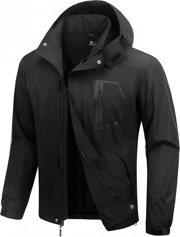 Amazon.com: SWISSWELL Mens Rain Jackets Waterproof with Hood Men